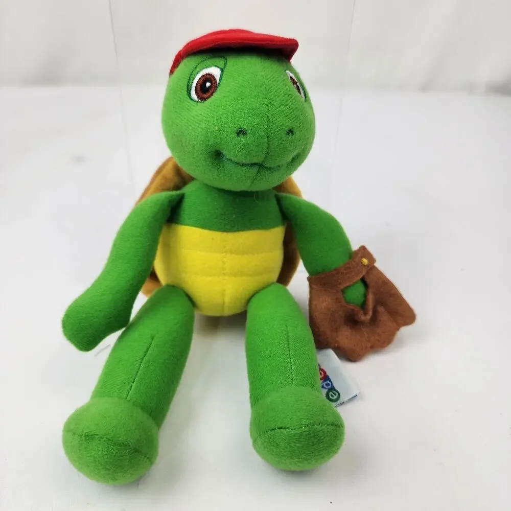 Eden Plush Franklin The Turtle Plays Baseball 8.5” Red Ball Cap & Baseball Mitt